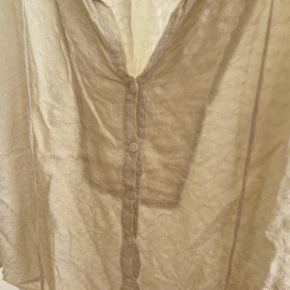 True religion cream blouse size small - Picture 5 of 14